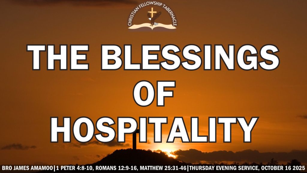 The Blessings Of Hospitality