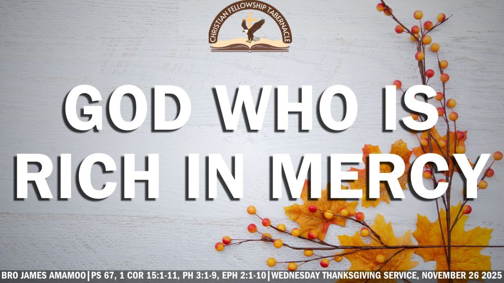 God Who is Rich in Mercy