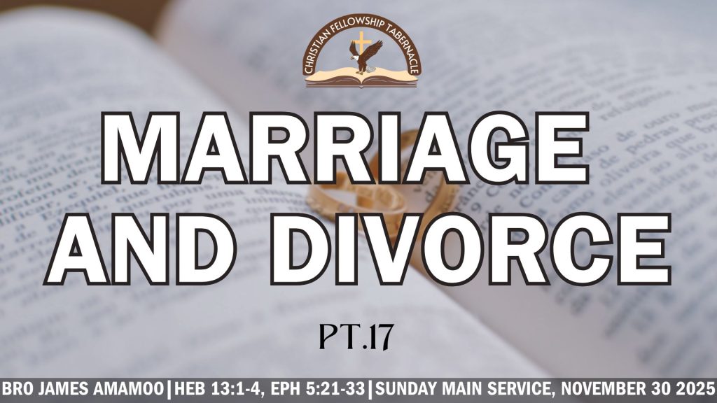 Marriage and Divorce Pt. 17