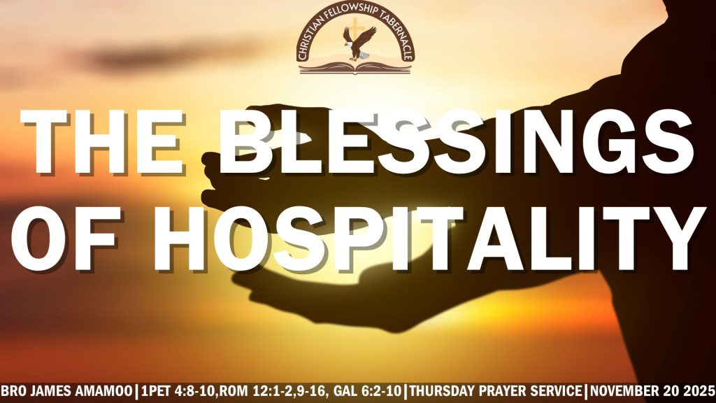 The Blessings Of Hospitality Pt.2