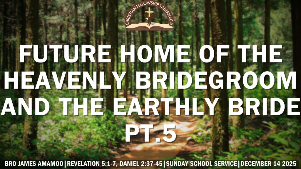 Future Home Of The Heavenly Bridegroom And The Earthly Bride Pt.5