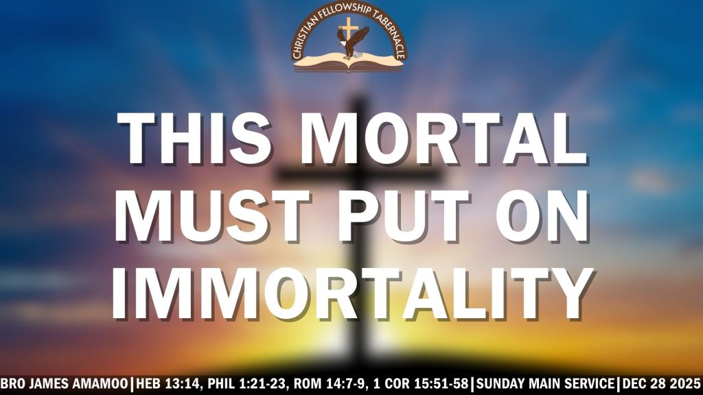 This Mortal Must Put on Immortality