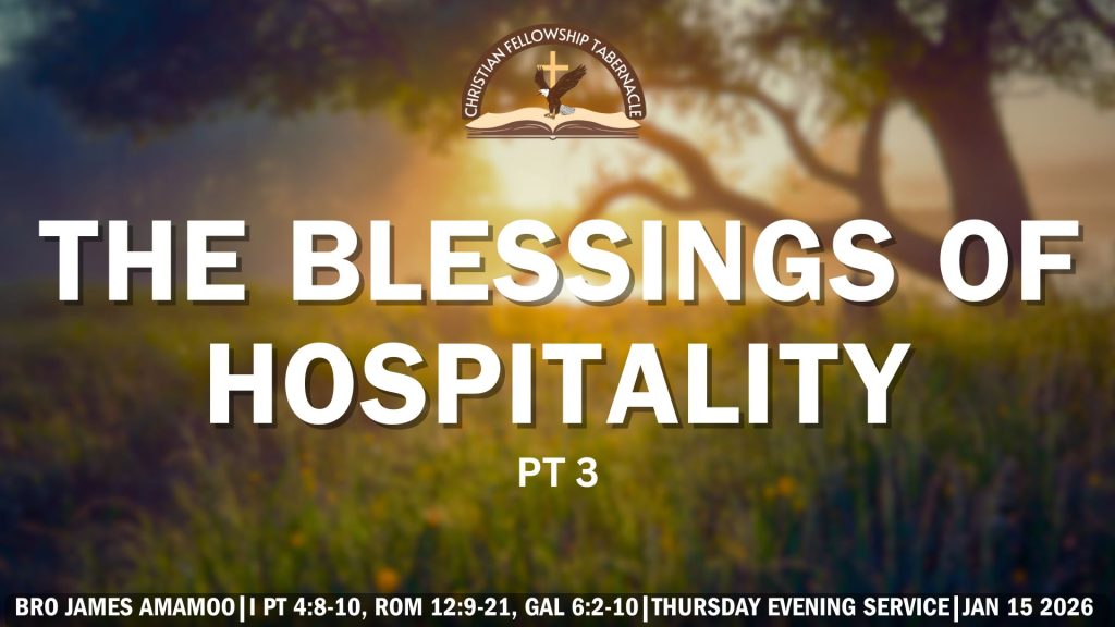 The Blessings of Hospitality Pt. 3
