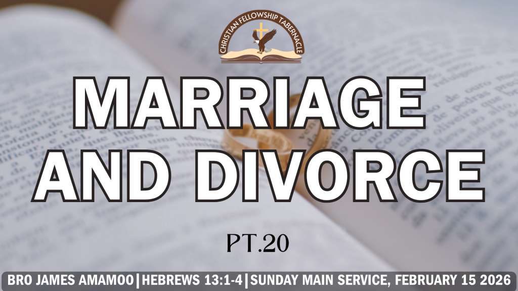 Marriage and Divorce Pt. 20