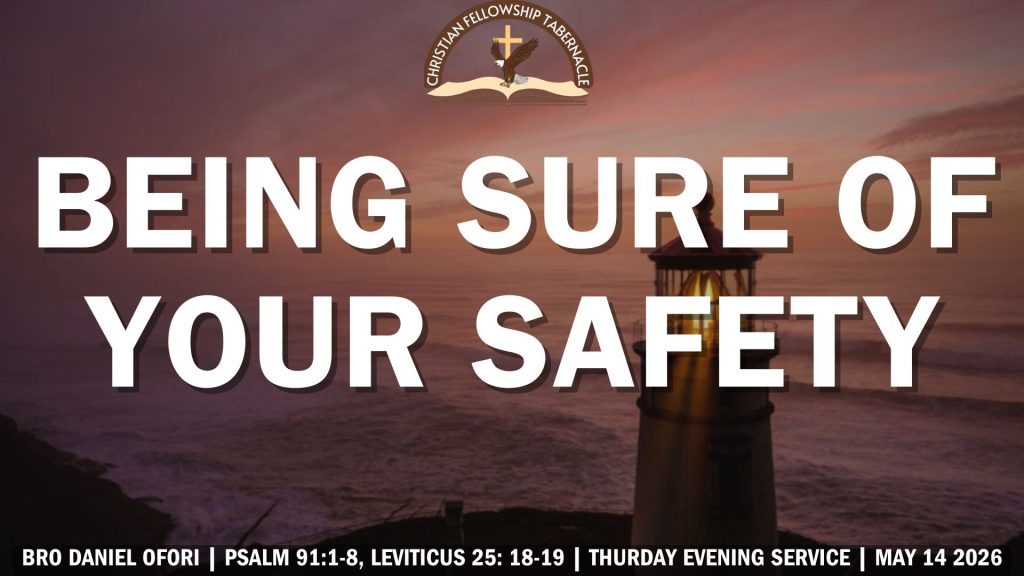 Being Sure Of Your Safety