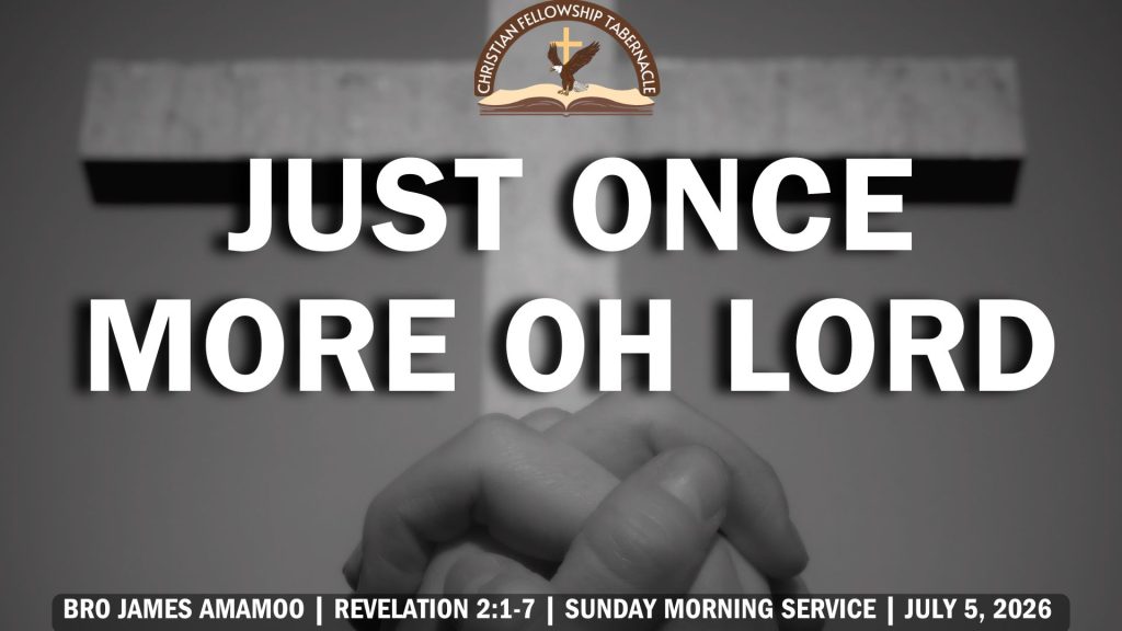Just Once More oh Lord