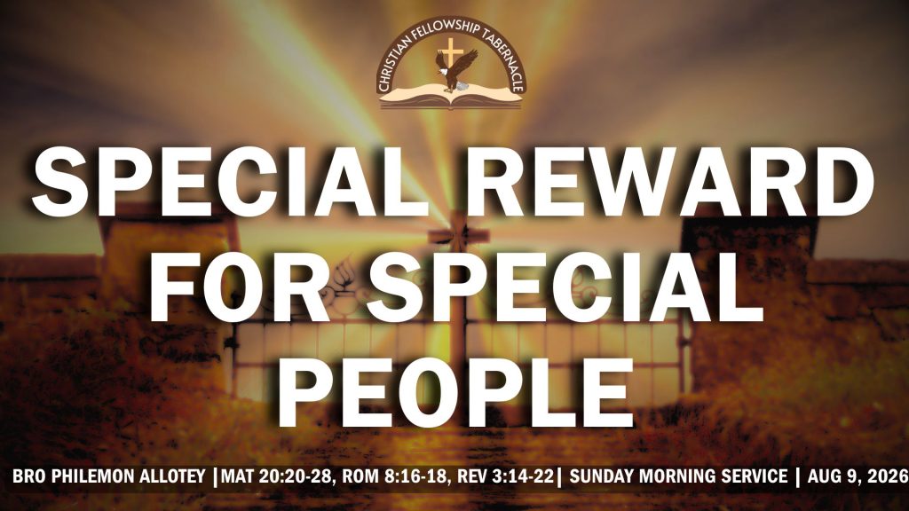 Special Reward for Special People