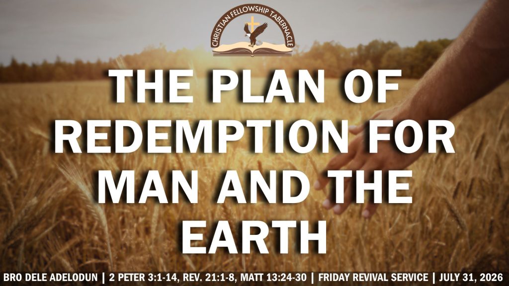 The Plan Of Redemption For Man And The Earth